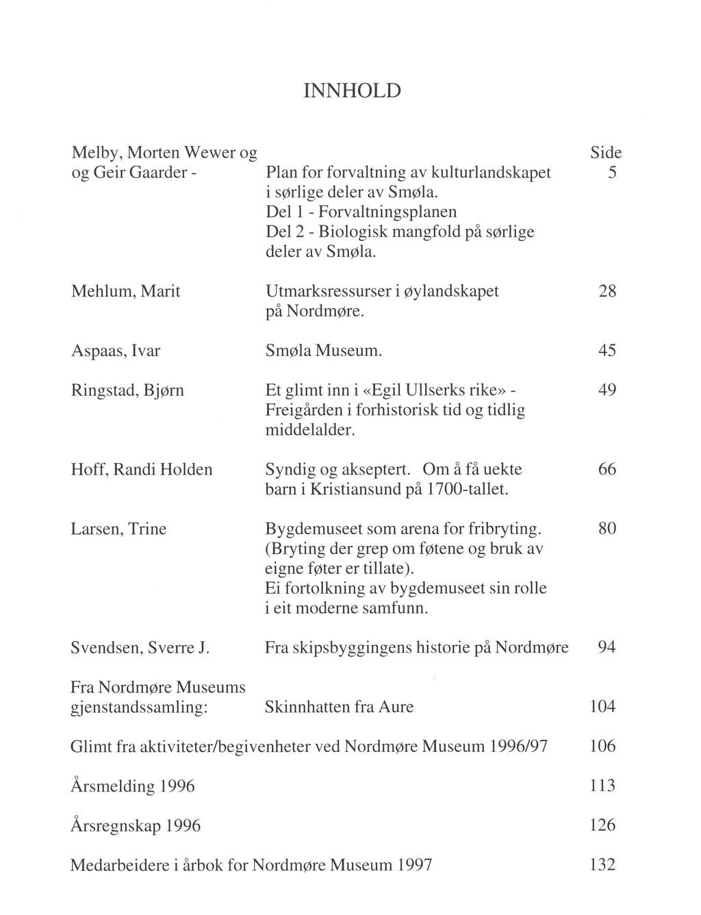 Årbok 1997 Nordmøre Museum